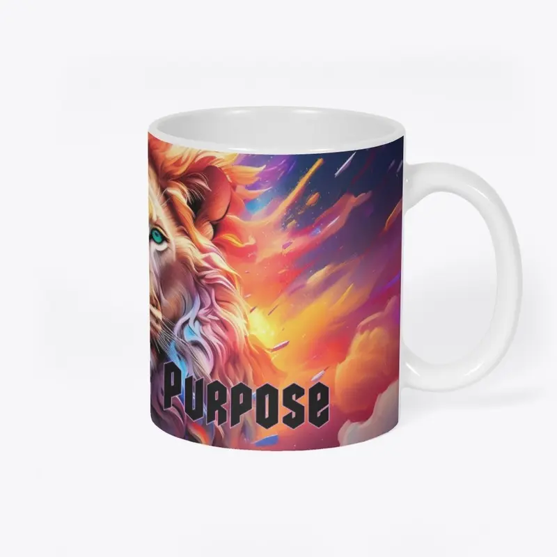 Created for Purpose Mug With Black Texts