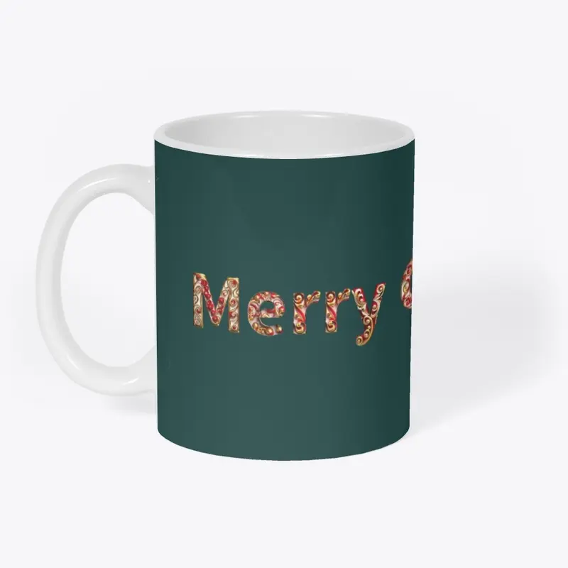 Candy Merry Christmas Green Mug